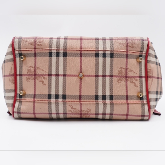 AB38❤️ BURBERRY Haymarket Check Canterbury Tote - Picture 4 of 15